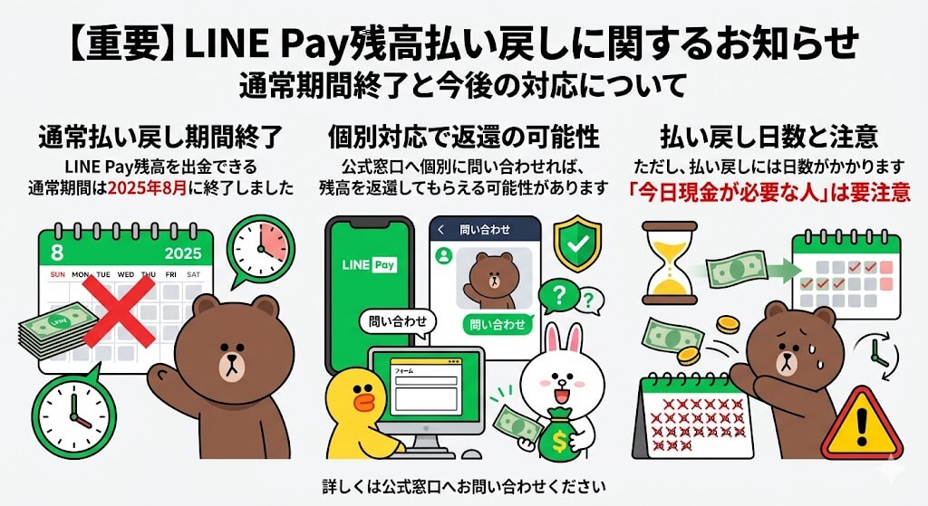 LINE Pay残高は出金はまだ出金できる?返還方法や代替アプリも紹介 118 gk-LINE Pay終了