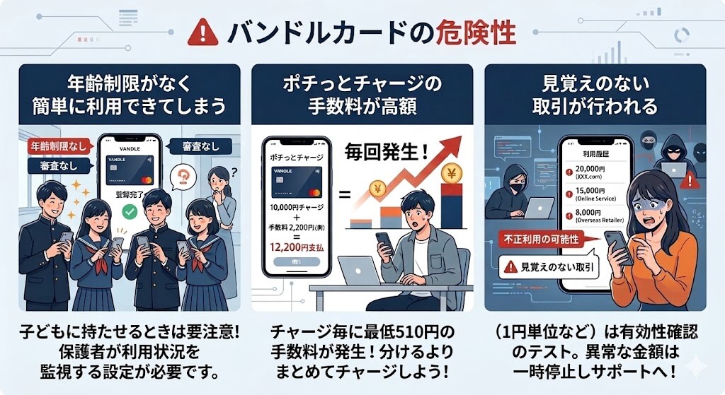バンドルカードとは?仕組み・使い方と「バレない」現金化の注意点をプロが解説 19 gk-バンドルカード危険性