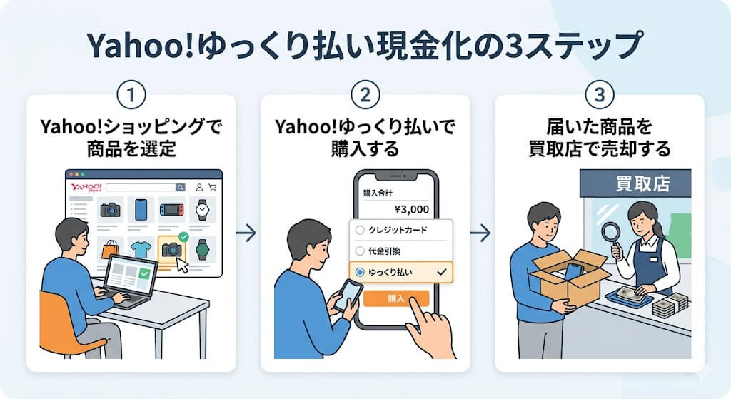 Yahoo!ゆっくり払いは 即日現金化できない?最短手順と代替アプリ紹介 200 gk-Yahoo!ゆっくり払い現金化手順
