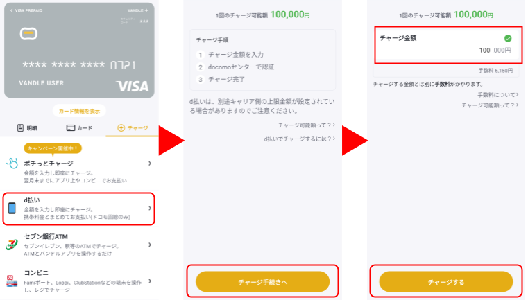バンドルカードを現金化して3,000円を手に入れる方法|より高額な現金を作れるd払いチャージも解説 121 d払いでチャージ