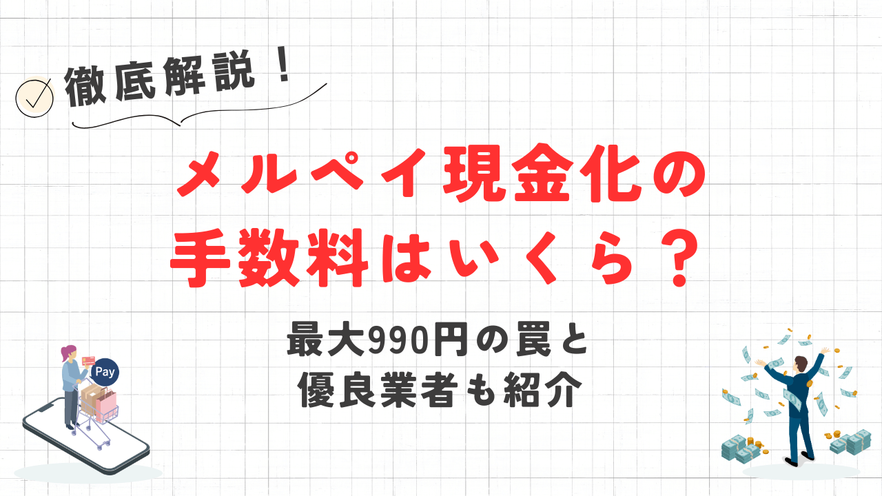メルペイ現金化の手数料はいくら?最大990円の罠と優良業者も紹介解説 5 メルペイ現金化の手数料はいくら?最大990円の罠と優良業者も紹介解説 5