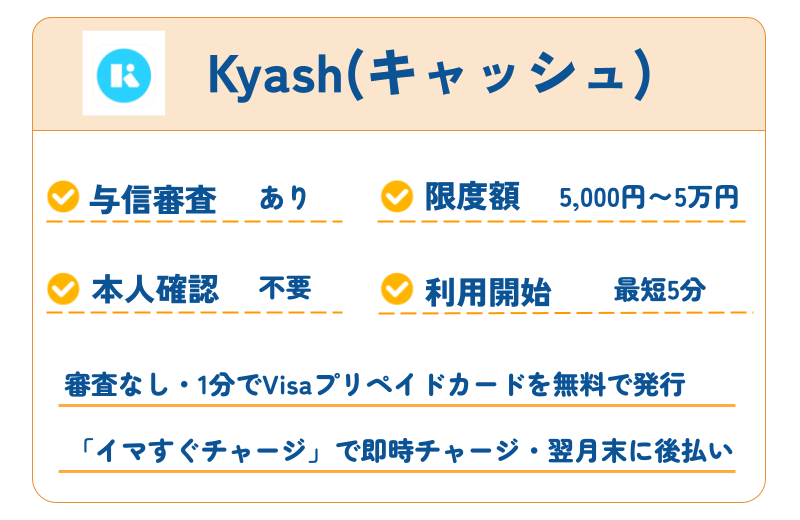 【2026年最新】審査なしで使えるおすすめ後払いアプリ40選|コンビニ・バーチャルカード・チャージ対応 273 Kyash
