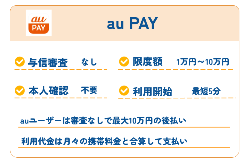 【2026年最新】審査なしで使えるおすすめ後払いアプリ40選|コンビニ・バーチャルカード・チャージ対応 280 au PAY