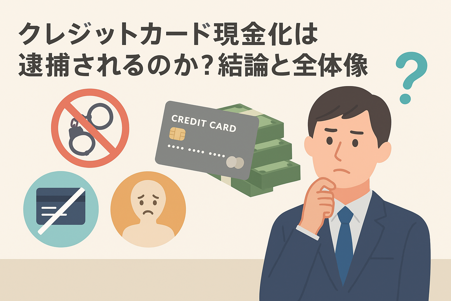 クレジットカード現金化で逮捕される?利用者のリスクと安全な優良業者を紹介 118 image1