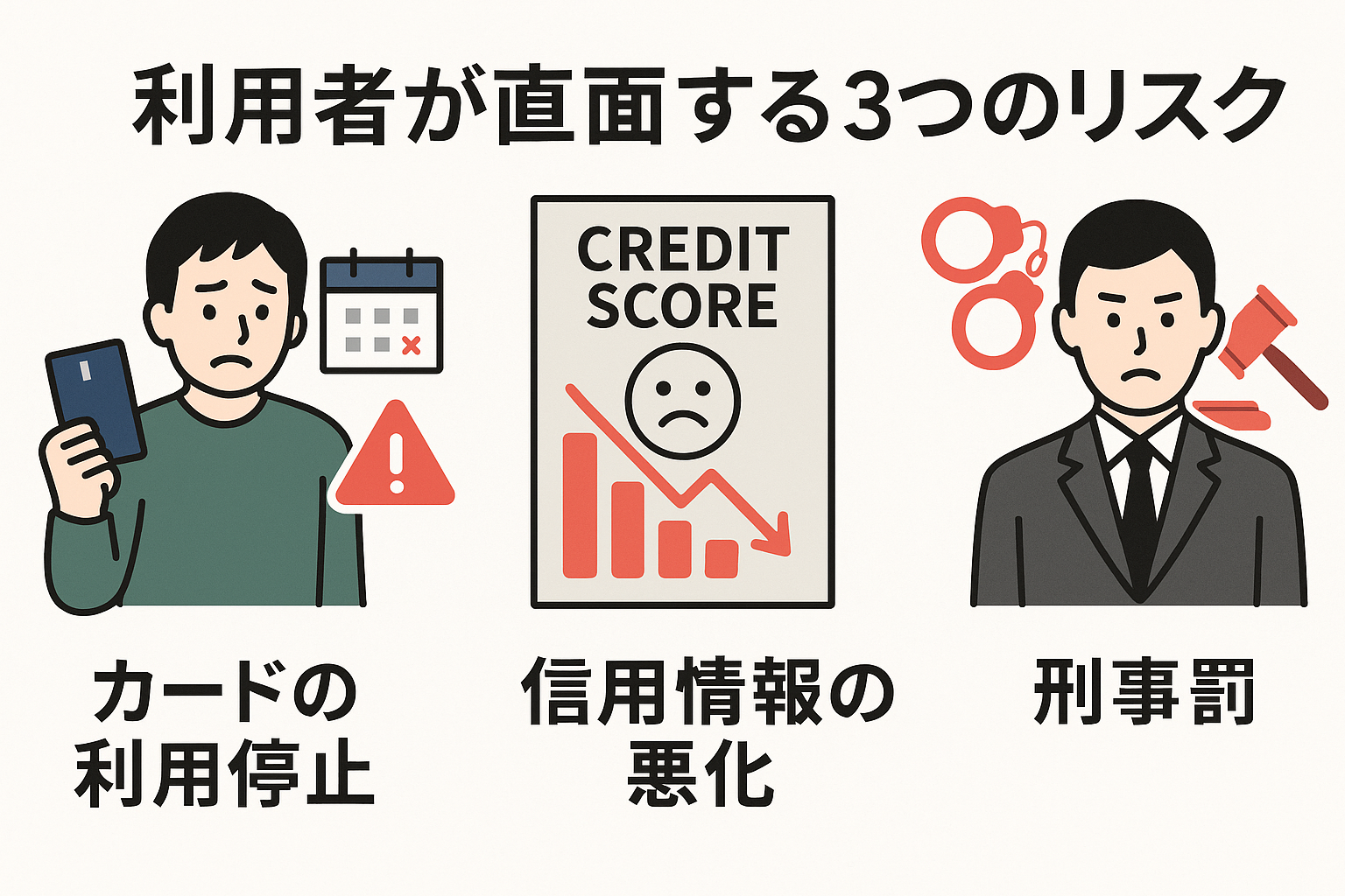 クレジットカード現金化で逮捕される?利用者のリスクと安全な優良業者を紹介 120 image2
