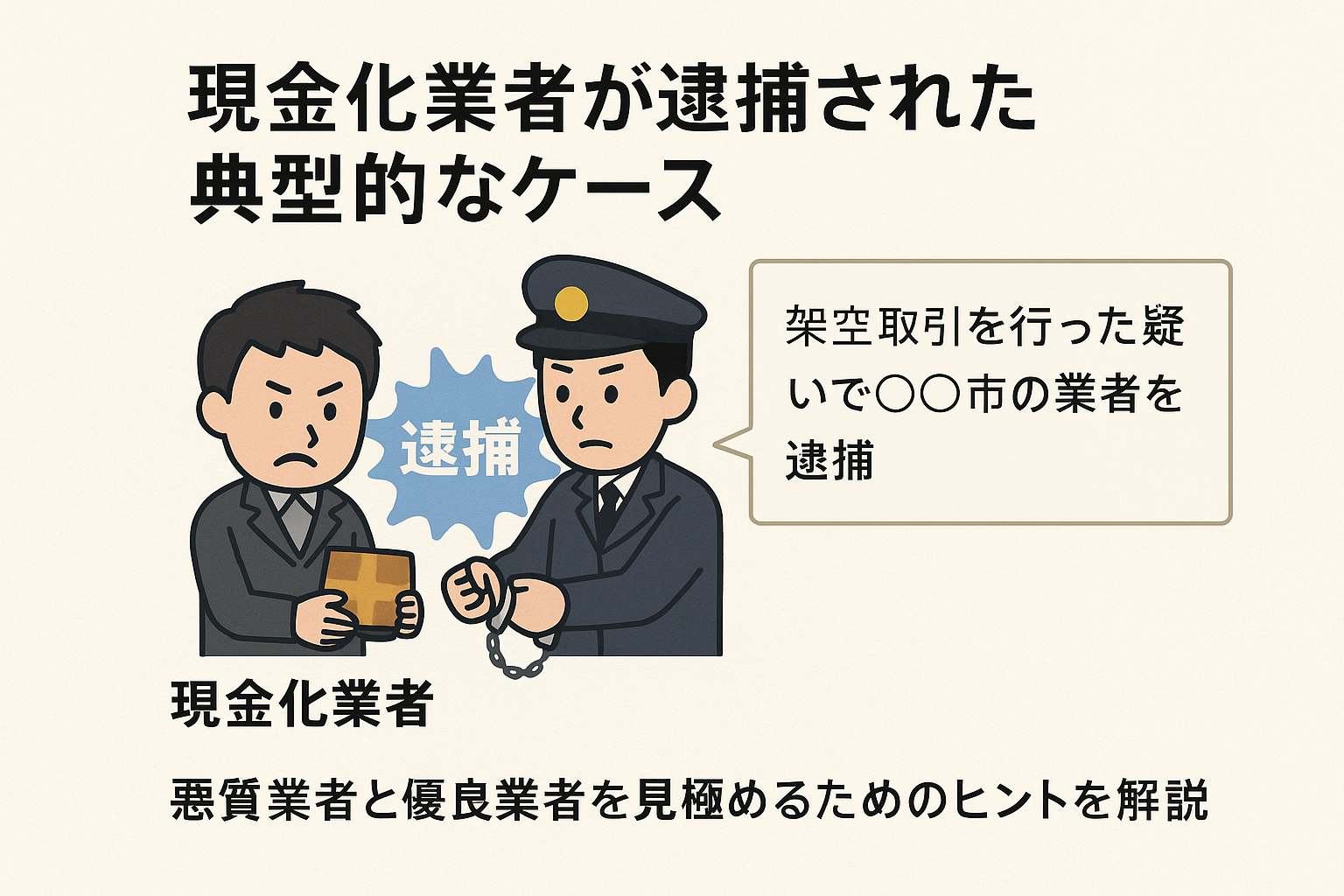 クレジットカード現金化で逮捕される?利用者のリスクと安全な優良業者を紹介 119 image3