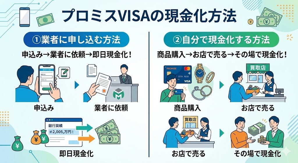 プロミスカードは現金化できる?バレない方法や代替案・優良業者も紹介 119 gk-プロミスVISA現金化方法