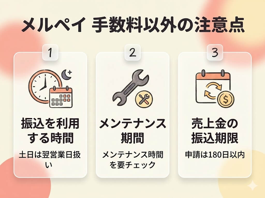 メルペイ現金化の手数料はいくら?最大990円の罠と優良業者も紹介解説 206 merpay-tyuiten