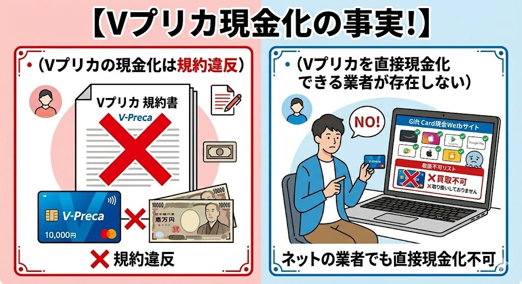 Vプリカ現金化の方法とリスクとは?|代わりの後払いアプリと優良業者を紹介 118 gj-vプリカ現金化できない事実