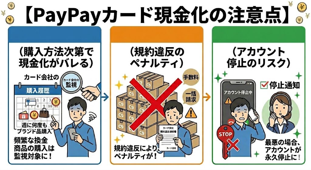 PayPayカードを即日現金化する方法|換金率を上げるコツと優良業者も紹介 207 gk-PayPayカード現金化の注意点