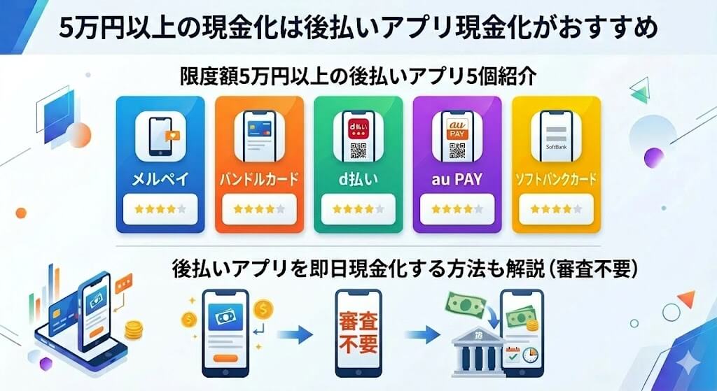 nanacoを現金化する3つの方法!即日5万円以上を作る代替案も解説 119 gk-nanacoより限度額の大きい後払いアプリ