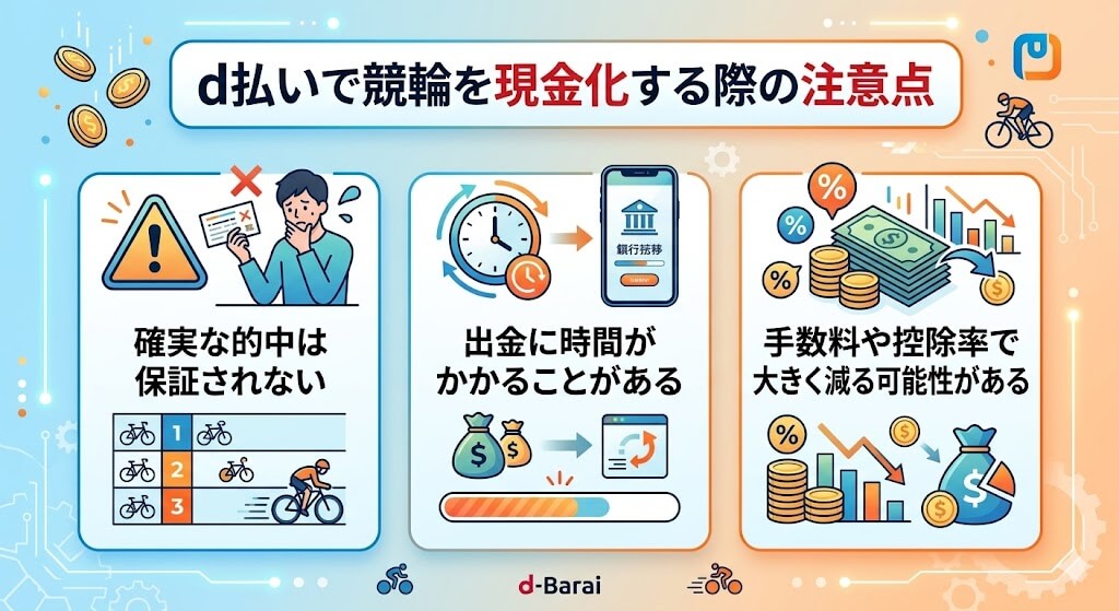 d払いを競輪で現金化する方法!おすすめサイト4選と優良業者も紹介 121 gk-d払い現金化の注意点