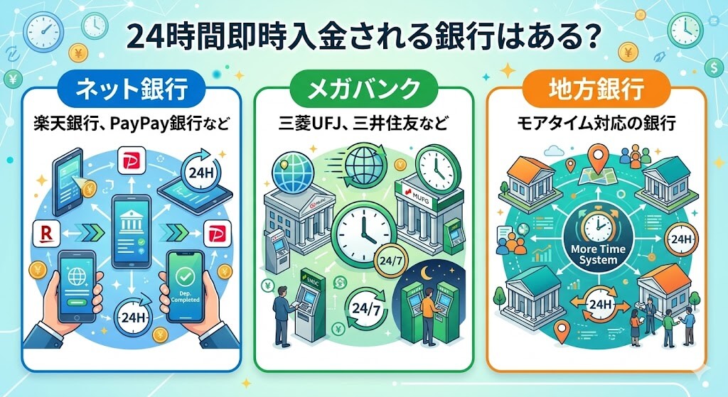 キャリア決済を24時間即日現金化!おすすめ優良業者5選と手順を解説 199 GK-24時間入金の銀行