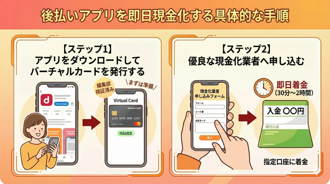 【2026年3月最新】審査なしでお金を借りられるアプリはある?即日現金化の方法 120 GK-後払いアプリを即日現金化する具体的な手順