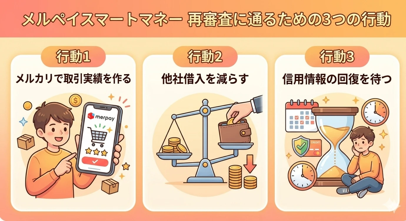 【2026年3月最新】メルペイスマートマネーの審査落ちの原因は?すぐ現金を作る方法 279 GK-メルペイスマートマネーの審査落ちから再申し込みで通るための3つの行動