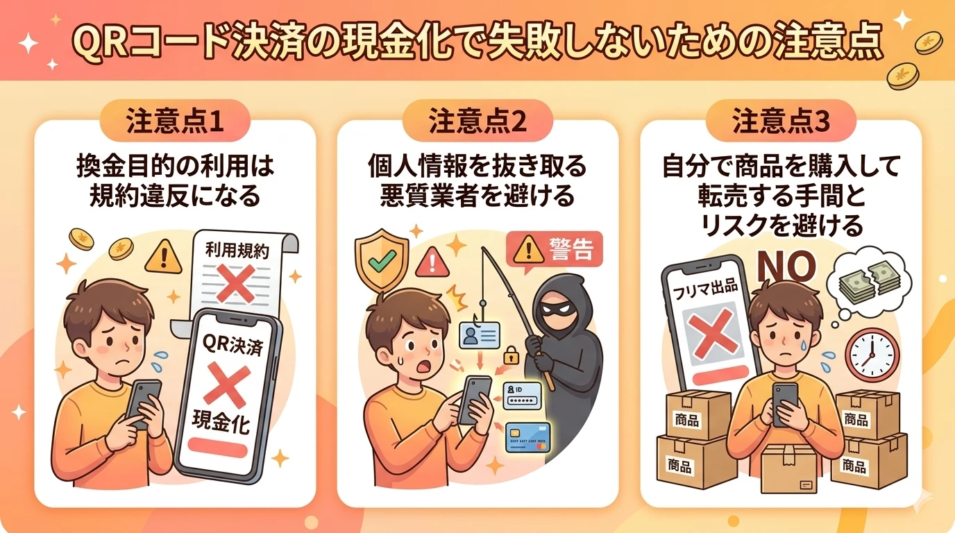 【2026年3月最新】QRコード決済を即日現金化!リスクを抑える方法 180 GK-QRコード決済の現金化で失敗しないための注意点