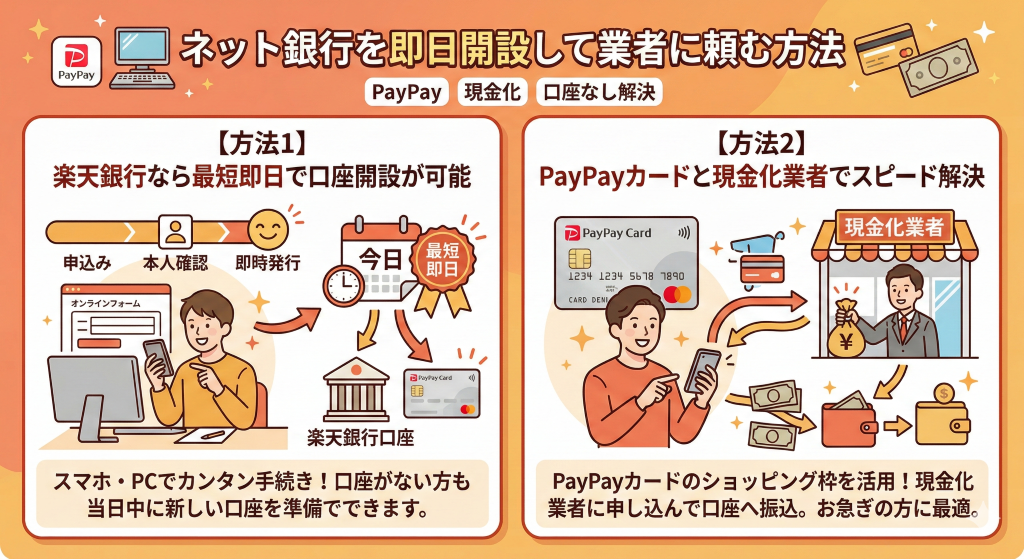 PayPayを口座なしで現金化する方法|即日対応の優良業者も紹介 11 Gemini_Generated_Image_xpx509xpx509xpx5