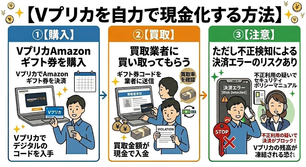Vプリカ現金化の方法とリスクとは?|代わりの後払いアプリと優良業者を紹介 206 gk-vプリカ自分で現金化