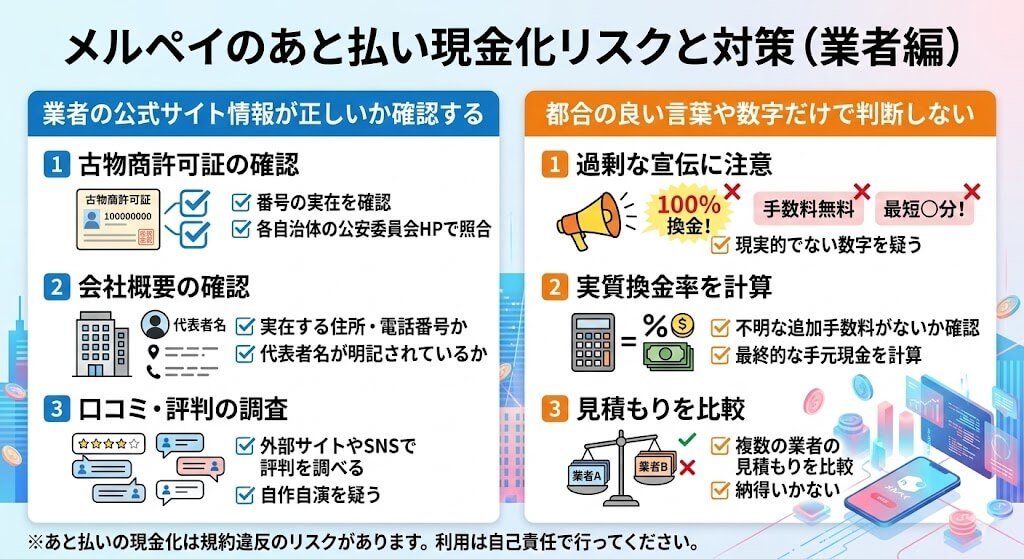 メルペイあと払いを即日現金化する最短ルート!バレない安全なやり方と優良業者 244 gk-メルペイ現金化リスク-業者