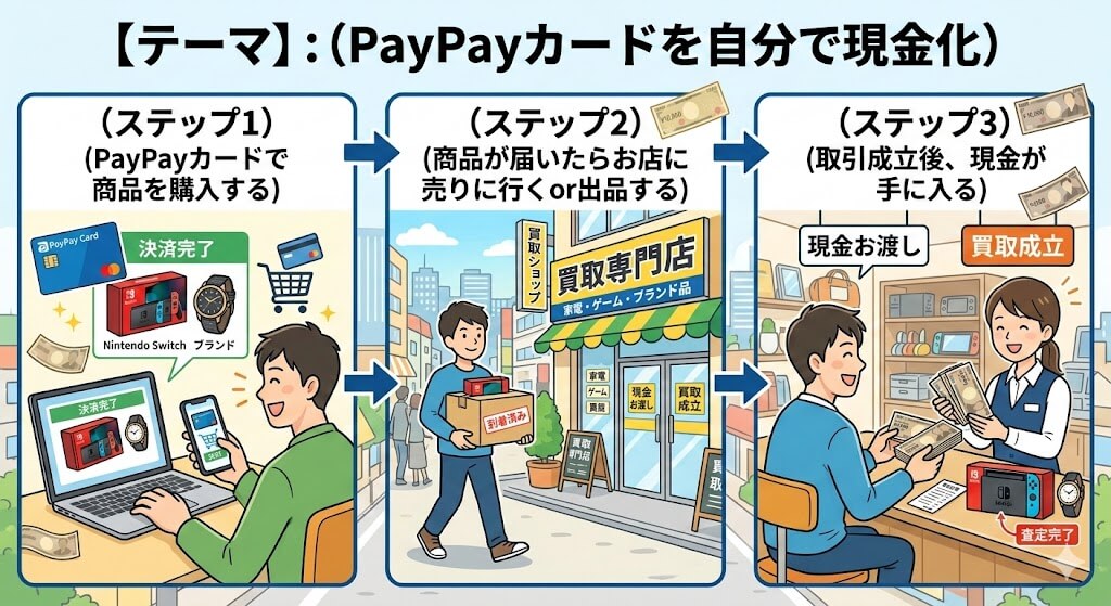 PayPayカードを即日現金化する方法|換金率を上げるコツと優良業者も紹介 206 gk-PayPayカード自分で現金化
